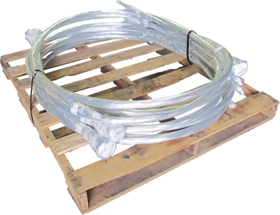 12 Gauge x 21 Feet Galvanized Single Loop Bale Ties - PALLET OF 25 BUNDLES! - BalerWire.com